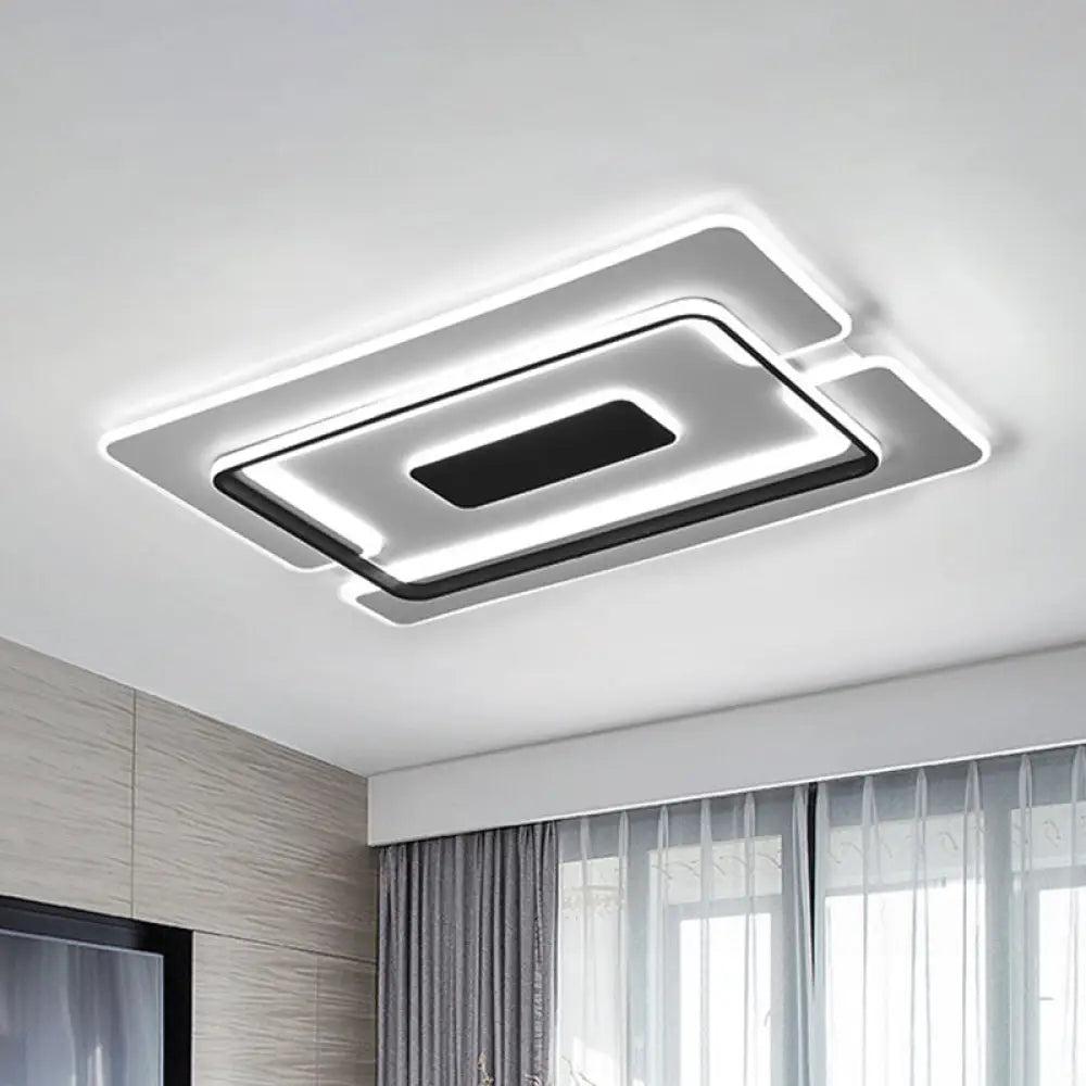 DecorBites™ DecorBites™ Modern Slim LED Ceiling Light for Living Room in Black and White