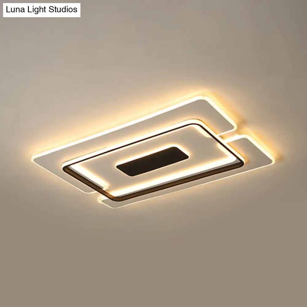 DecorBites™ DecorBites™ Modern Slim LED Ceiling Light for Living Room in Black and White