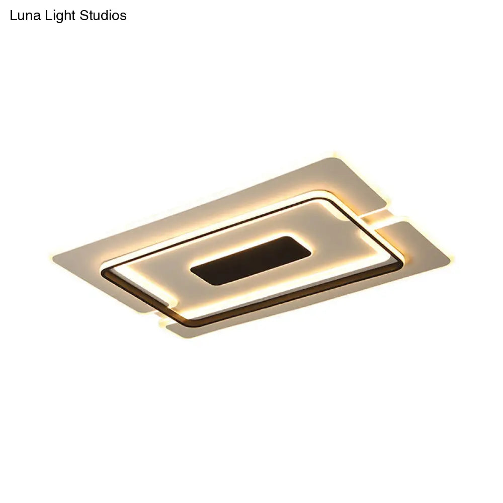 DecorBites™ DecorBites™ Modern Slim LED Ceiling Light for Living Room in Black and White