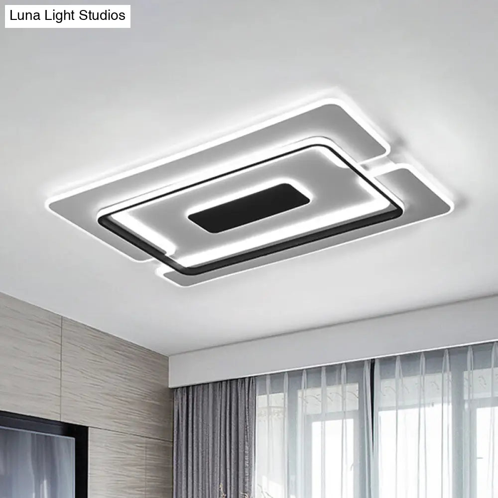DecorBites™ DecorBites™ Modern Slim LED Ceiling Light for Living Room in Black and White