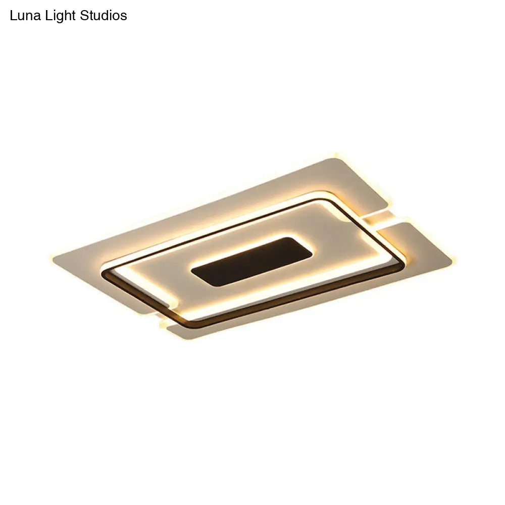 DecorBites™ DecorBites™ Modern Slim LED Ceiling Light for Living Room in Black and White