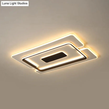 DecorBites™ DecorBites™ Modern Slim LED Ceiling Light for Living Room in Black and White