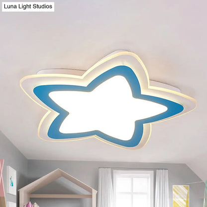 DecorBites™ DecorBites™ Modern Slim Star Panel Ceiling Light for Study Room - Acrylic Flush Mount Lamp