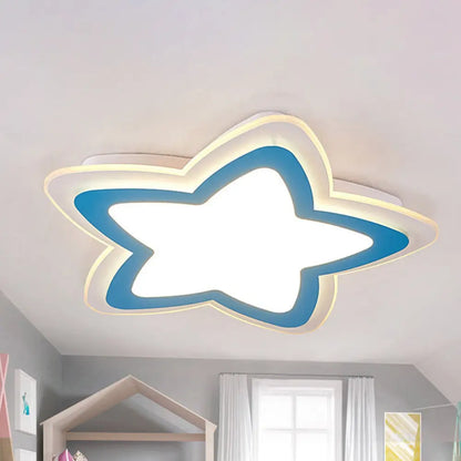 DecorBites™ DecorBites™ Modern Slim Star Panel Ceiling Light for Study Room - Acrylic Flush Mount Lamp