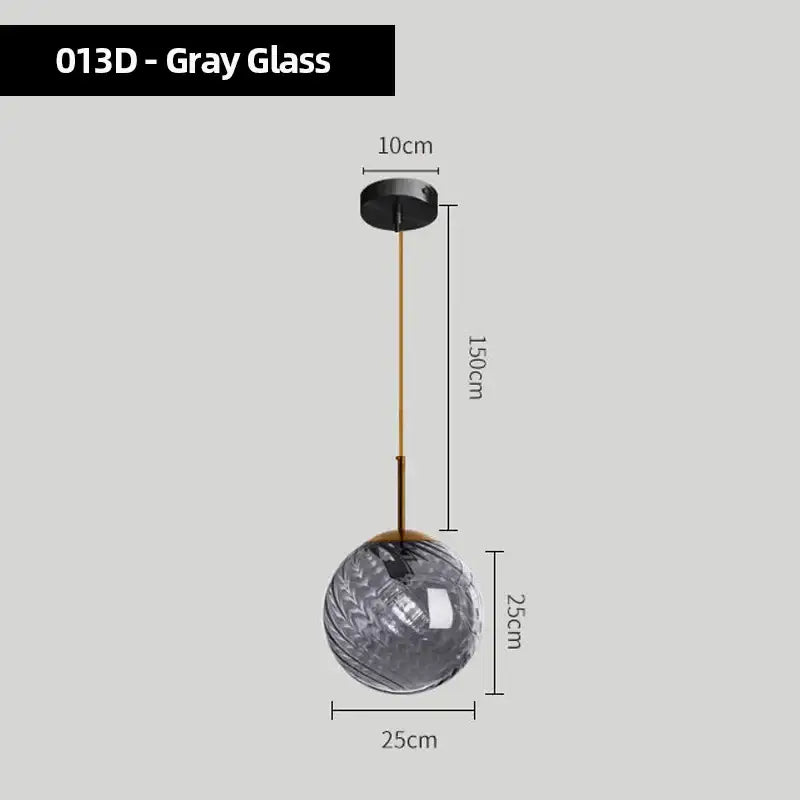 Modern smoked glass chandelier pendant lights set of 4 with gray textured spherical shades and brass-toned hardware for kitchen