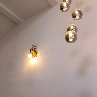 Modern Spiral Glass Ball Pendant Chandelier - Decorbites
