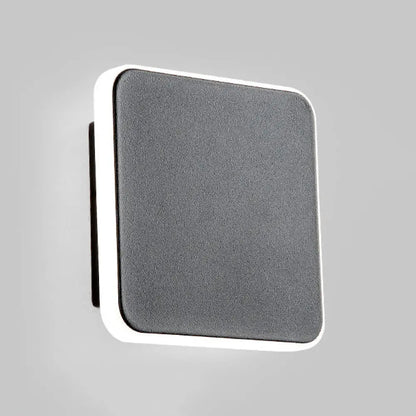 DecorBites™ DecorBites™ Modern Square 1-Light Study Room Wall Sconce in Black/White with Warm/White Light