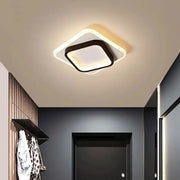 Modern square black led ceiling light for bedroom with sleek frame and soft white illumination by decorbites led ceiling