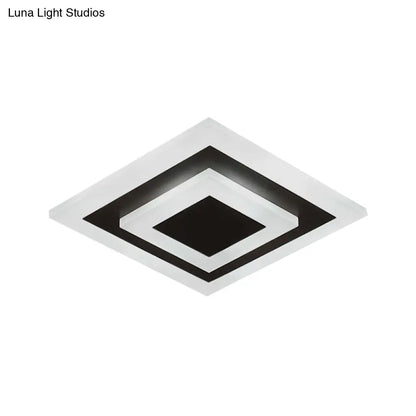 DecorBites™ DecorBites™ Modern Square Flush Acrylic Ceiling Light for Corridor Kitchen