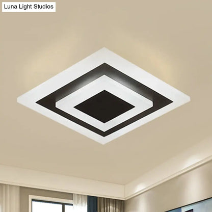 DecorBites™ DecorBites™ Modern Square Flush Acrylic Ceiling Light for Corridor Kitchen