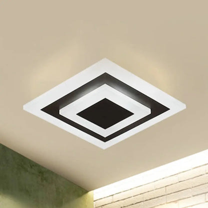 DecorBites™ DecorBites™ Modern Square Flush Acrylic Ceiling Light for Corridor Kitchen