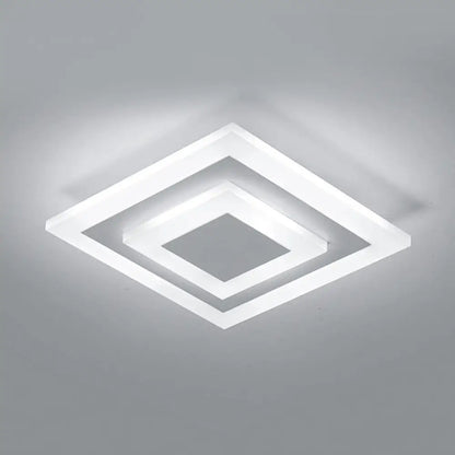 DecorBites™ DecorBites™ Modern Square Flush Acrylic Ceiling Light for Corridor Kitchen