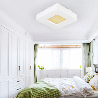 DecorBites™ DecorBites™ Modern Square Flush Mount LED Ceiling Light in Warm/White - Wide Acrylic Fixture, 8"/14.5"/18.5