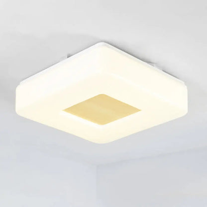 DecorBites™ DecorBites™ Modern Square Flush Mount LED Ceiling Light in Warm/White - Wide Acrylic Fixture, 8"/14.5"/18.5