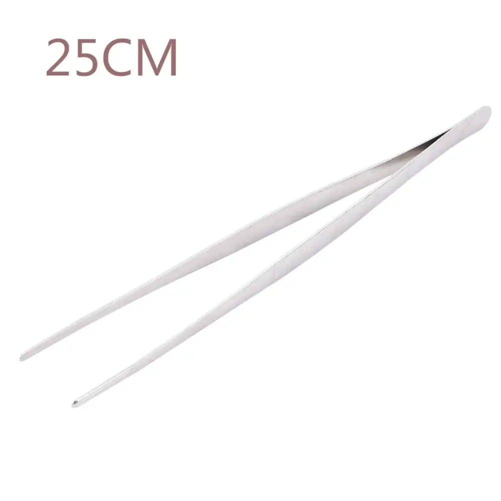 Modern stainless steel bbq tongs with a sleek silver finish and textured grip enhance your grilling experience