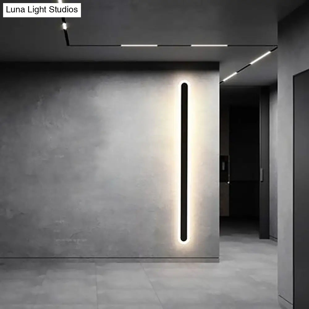 DecorBites™ DecorBites™ Modern Strip LED Wall Mounted Bedroom Light - Sleek Metal Simplicity Sconce Lighting