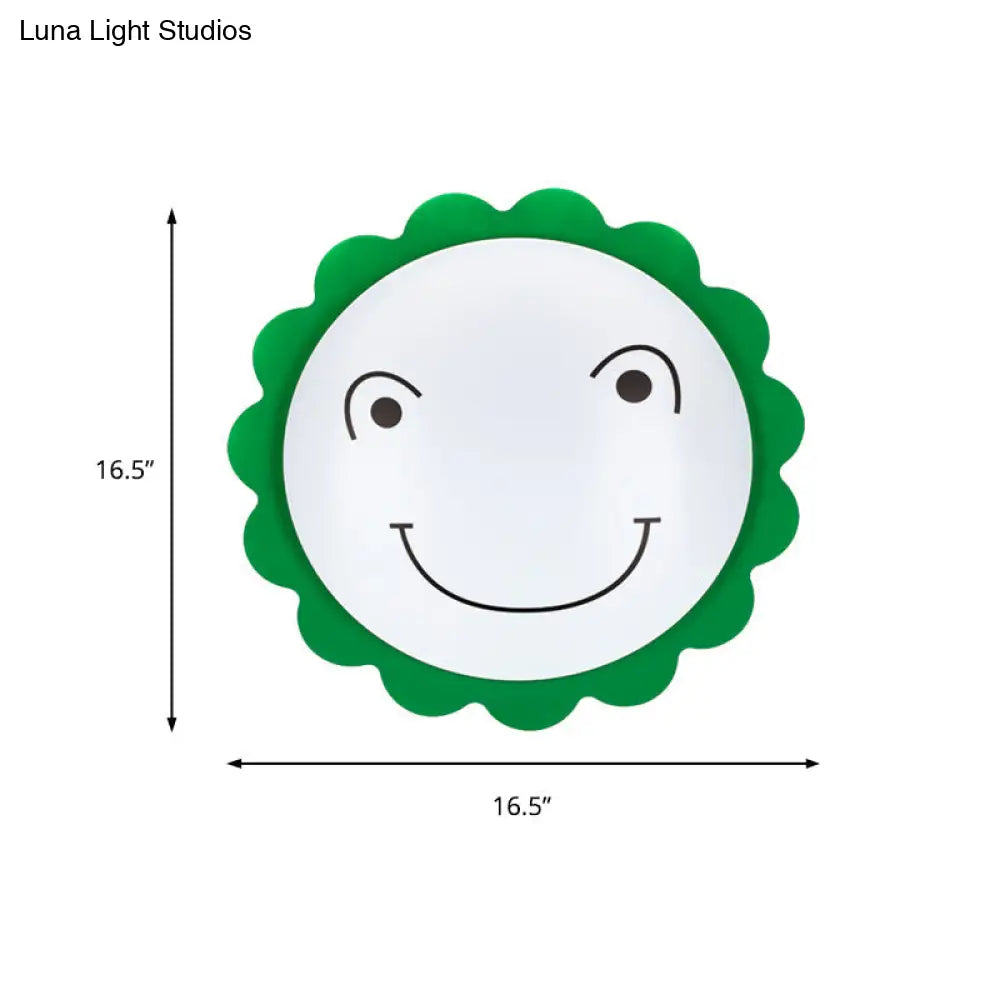 DecorBites™ DecorBites™ Modern Sun Ceiling Mount Light - Acrylic Flush Light for Kindergarten and Baby Bedrooms