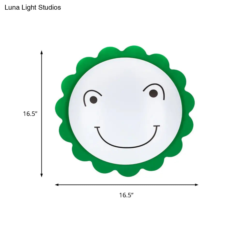 DecorBites™ DecorBites™ Modern Sun Ceiling Mount Light - Acrylic Flush Light for Kindergarten and Baby Bedrooms