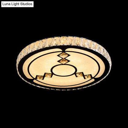 DecorBites™ DecorBites™ Modern Surface Mounted LED Ceiling Lamp with Clear Embedded Crystals - Loving Heart/Mushroom/Flower Design