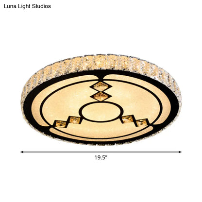 DecorBites™ DecorBites™ Modern Surface Mounted LED Ceiling Lamp with Clear Embedded Crystals - Loving Heart/Mushroom/Flower Design