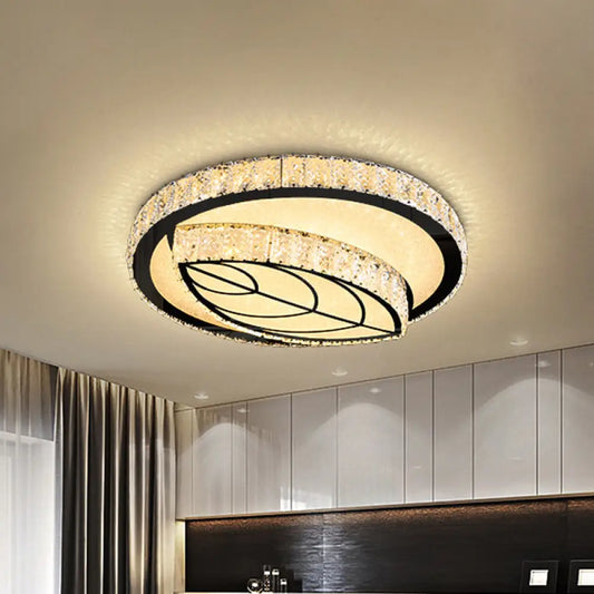 DecorBites™ DecorBites™ Modern Surface Mounted LED Ceiling Lamp with Clear Embedded Crystals - Loving Heart/Mushroom/Flower Design
