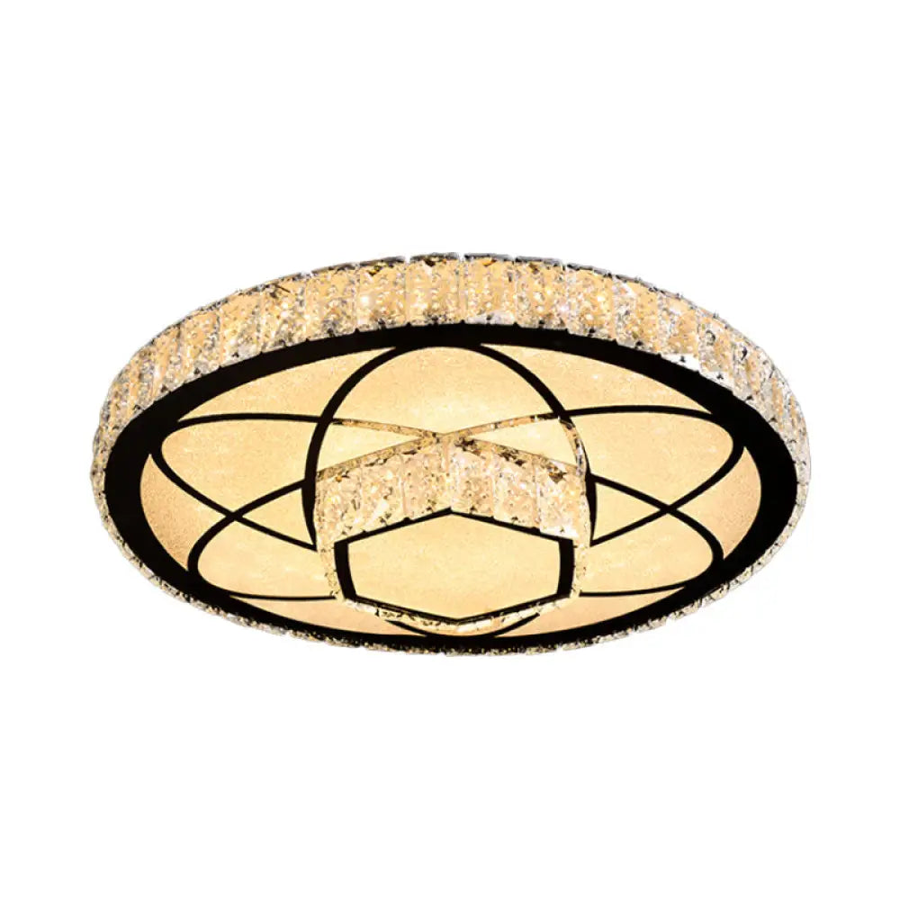 DecorBites™ DecorBites™ Modern Surface Mounted LED Ceiling Lamp with Clear Embedded Crystals - Loving Heart/Mushroom/Flower Design