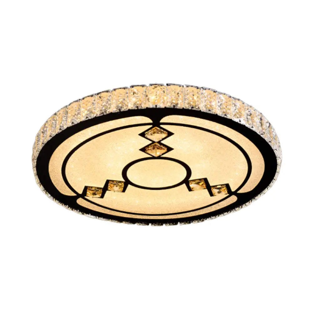 DecorBites™ DecorBites™ Modern Surface Mounted LED Ceiling Lamp with Clear Embedded Crystals - Loving Heart/Mushroom/Flower Design