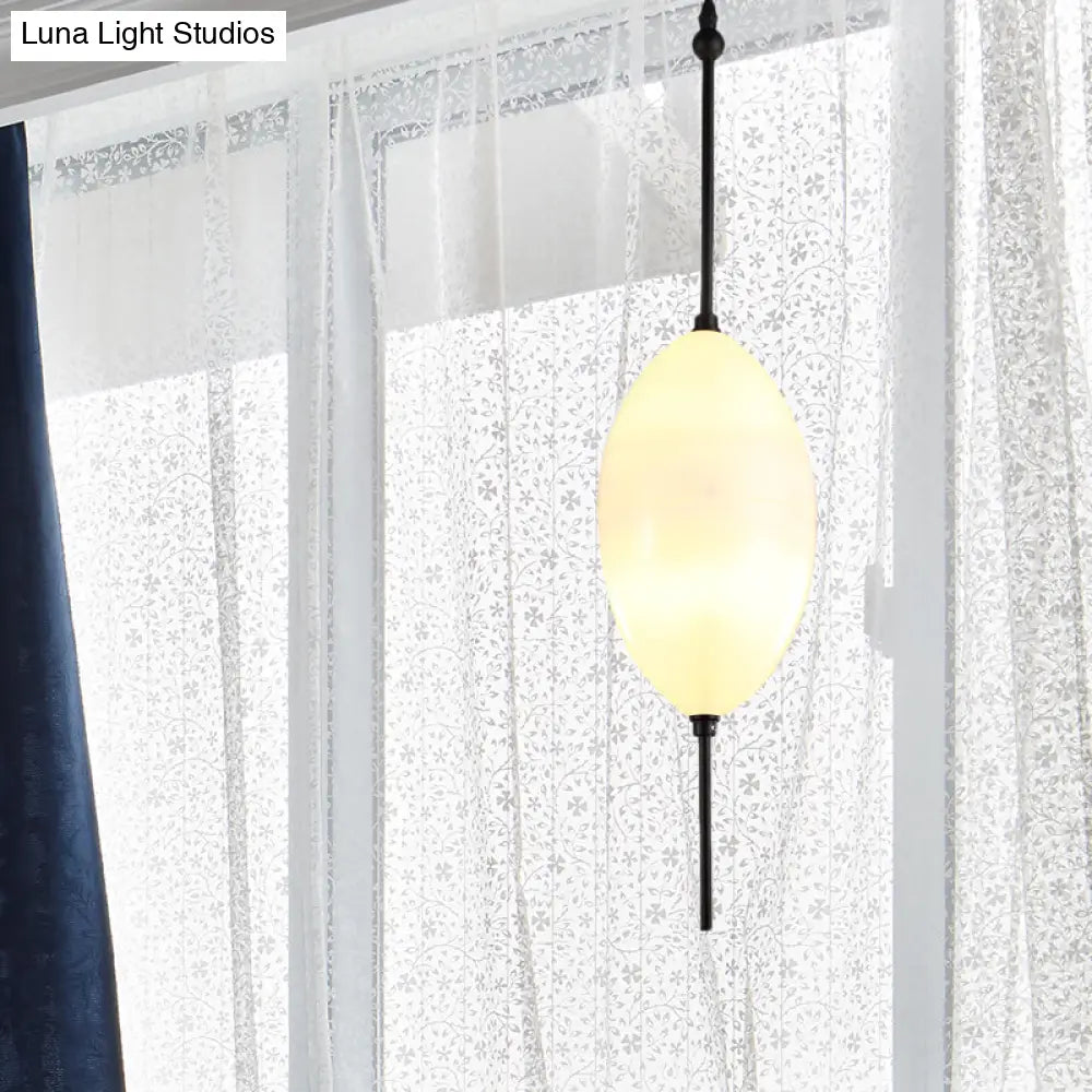 Modern Teardrop/Drum/Cylinder Glass Cluster Pendant Light - Blue/White - 1/3 Lights - Dining Room Hanging Fixture