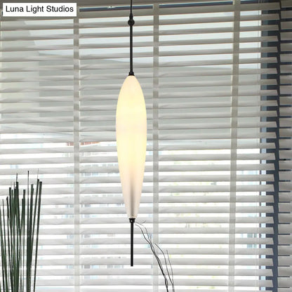 Modern Teardrop/Drum/Cylinder Glass Cluster Pendant Light - Blue/White - 1/3 Lights - Dining Room Hanging Fixture