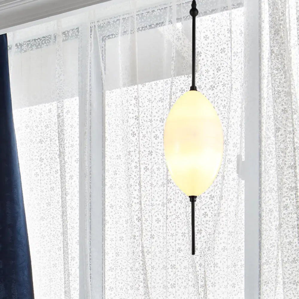 Modern Teardrop/Drum/Cylinder Glass Cluster Pendant Light - Blue/White - 1/3 Lights - Dining Room Hanging Fixture