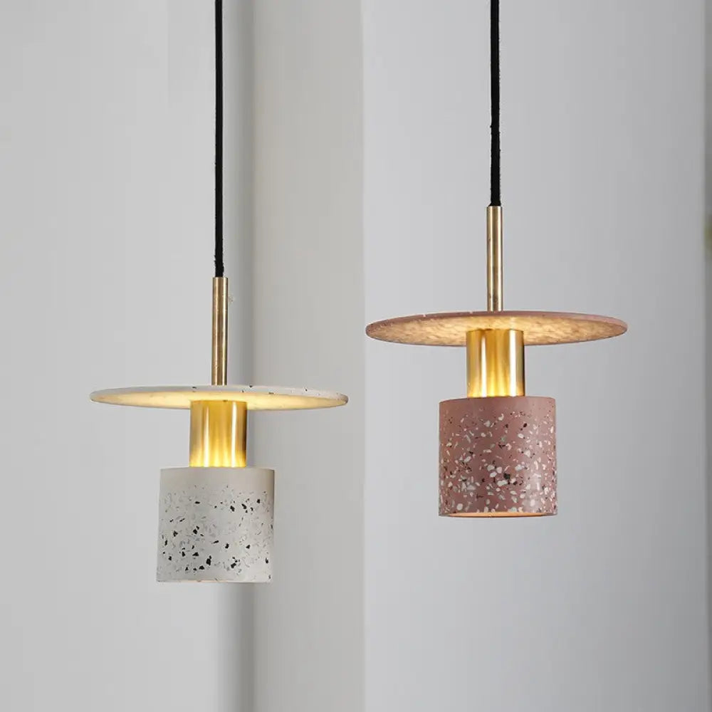 Modern Terrazzo Drop Pendant Lamp - Perfect for Dining Room