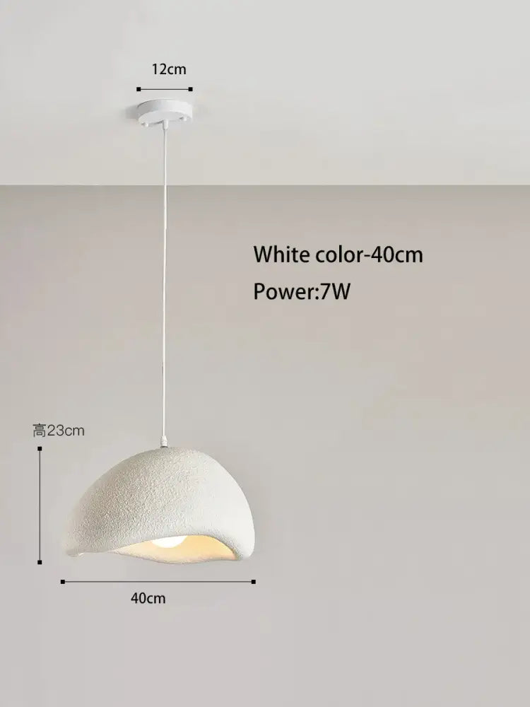 White textured decorbites cream cloud chandelier pendant light with 40cm diameter and modern design for dining room decor