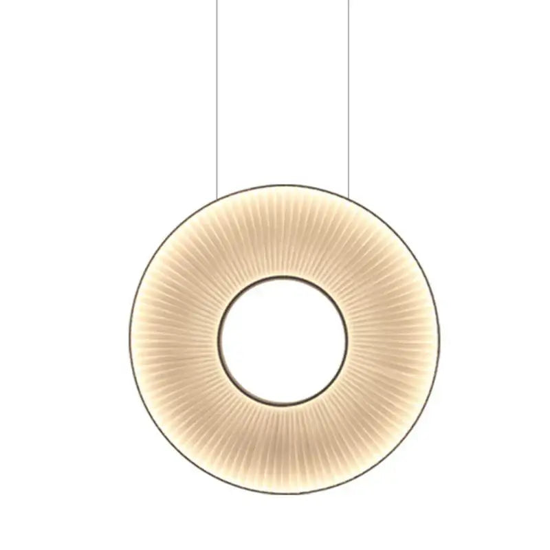 Modern dix heures round fabric pendant light with warm beige glow and sleek metallic frame for dining room lighting