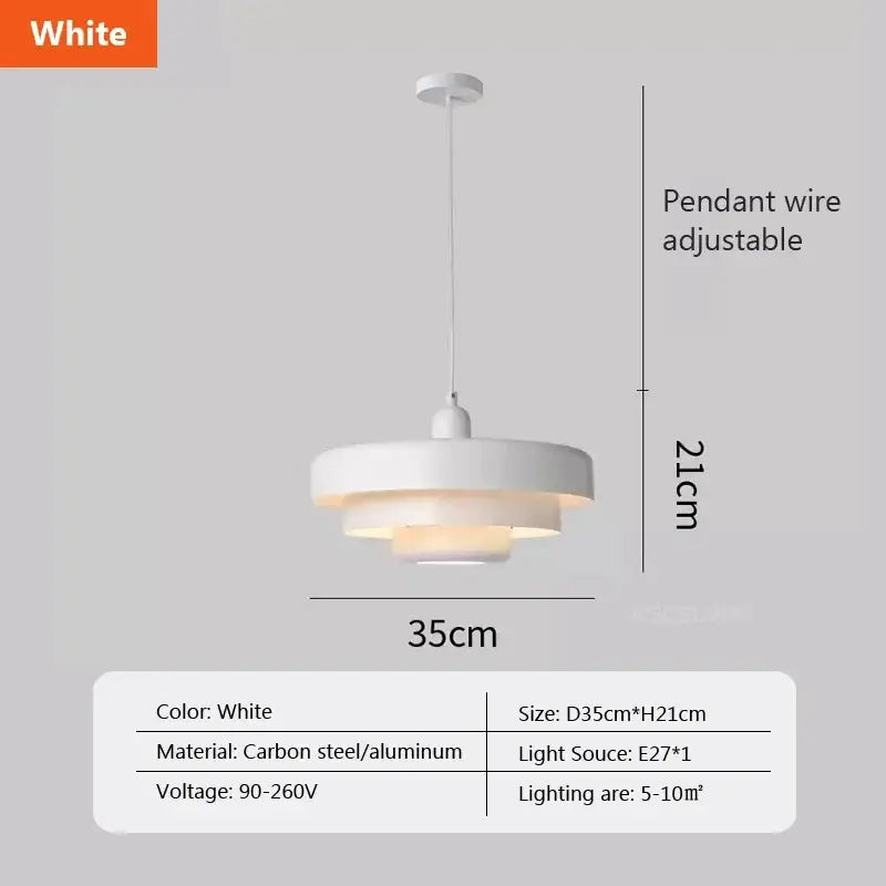 Modern tiered black and dark green pendant light with sleek white carbon steel and aluminum layered design for dining room decorbites dark green