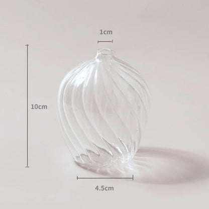 Modern Transparent Glass Vases Set for Home - J - Vase