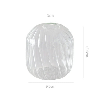 Modern Transparent Glass Vases Set for Home - K - Vase