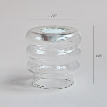 Modern Transparent Glass Vases Set for Home - R - Vase