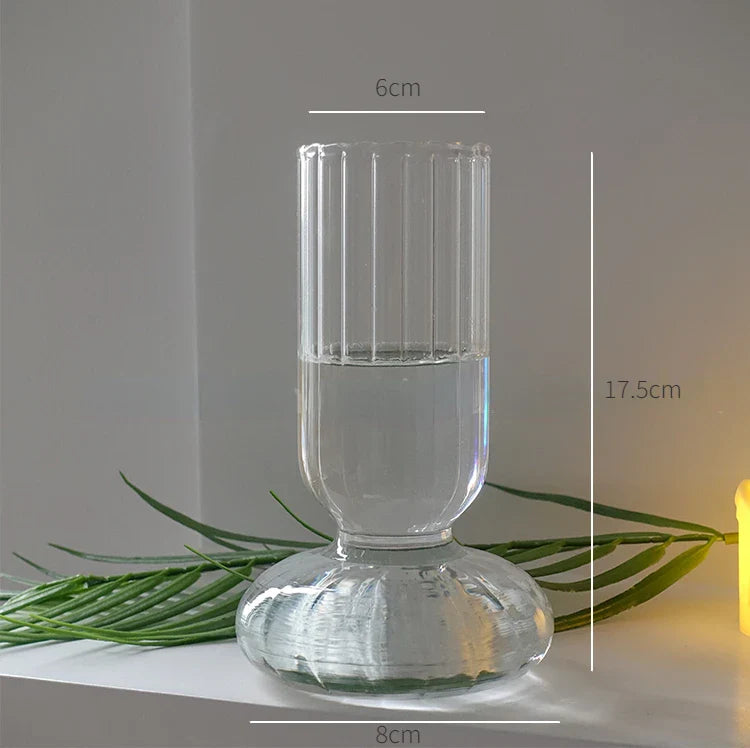 Modern Transparent Glass Vases Set for Home - Y - Vase