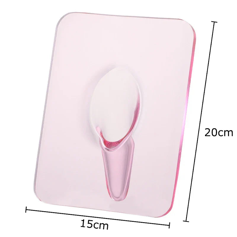 Modern Transparent Square Vase for Flowers - Pink - Vase