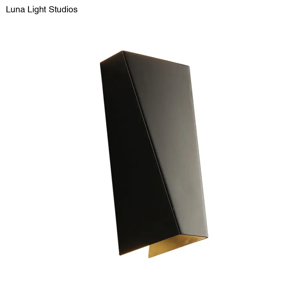 DecorBites™ DecorBites™ Modern Trapezoid Wall Washer LED Bedside Wall Lamp" in Black/White