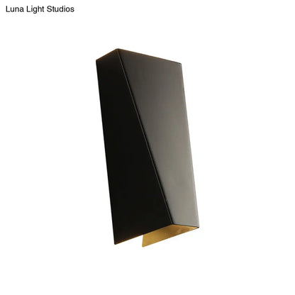 DecorBites™ DecorBites™ Modern Trapezoid Wall Washer LED Bedside Wall Lamp" in Black/White