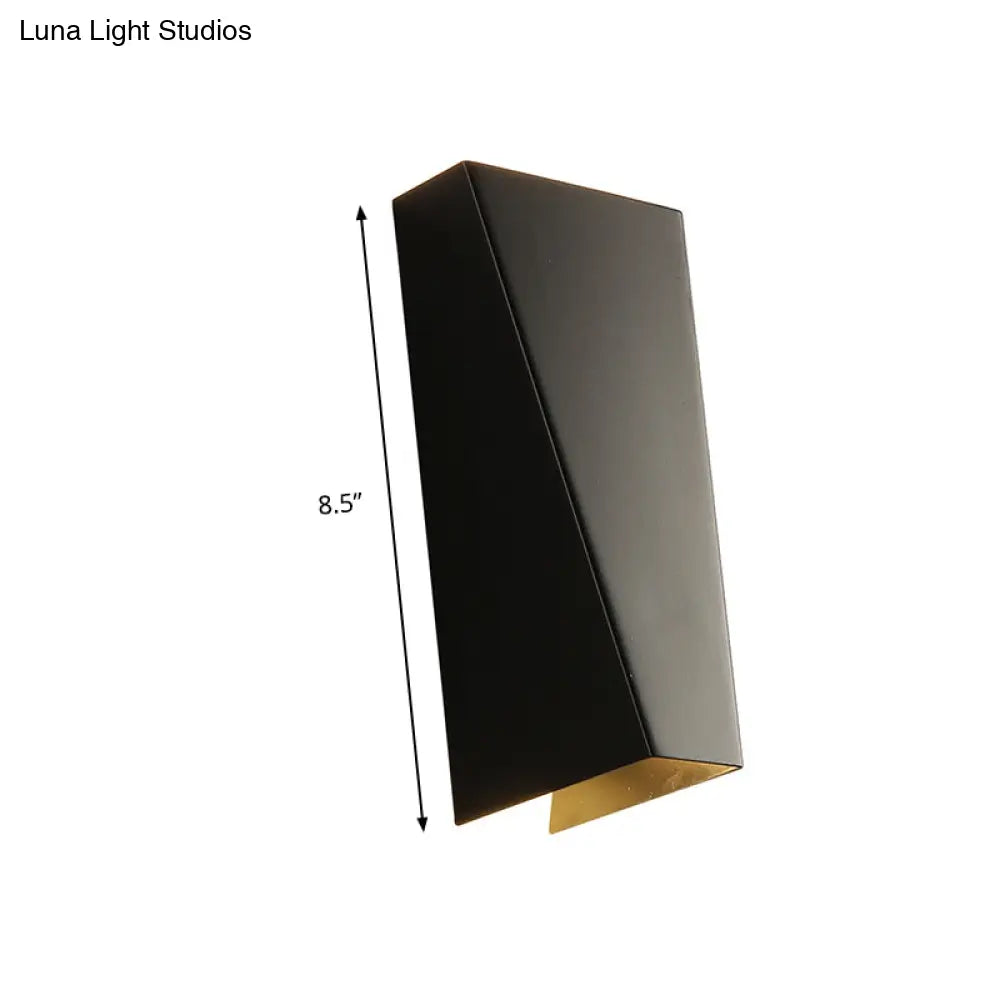 DecorBites™ DecorBites™ Modern Trapezoid Wall Washer LED Bedside Wall Lamp" in Black/White