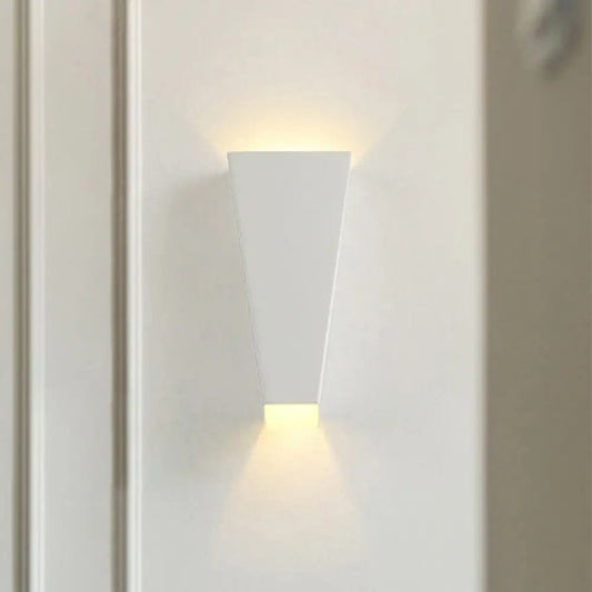DecorBites™ DecorBites™ Modern Trapezoid Wall Washer LED Bedside Wall Lamp" in Black/White