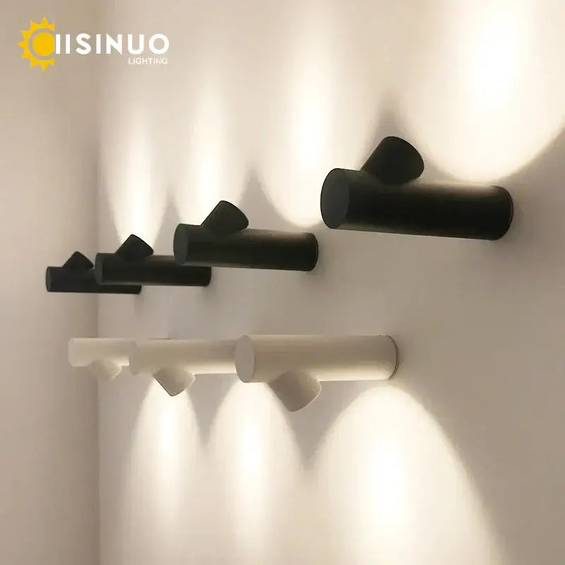 Modern tree branch black and white led wall sconce with sleek design for living room decorbites led wall lighting