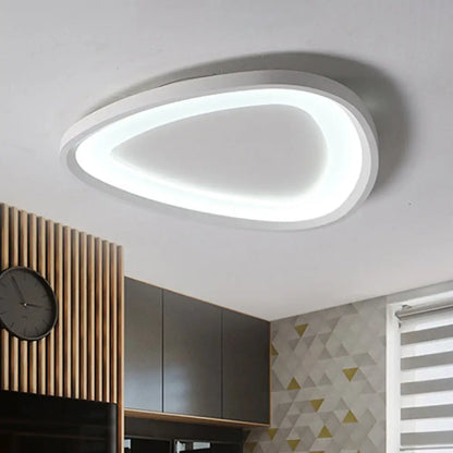 DecorBites™ DecorBites™ Modern Triangle Ceiling Mount Light - 18"/23.5" W - Stylish Metal LED - Flush Lighting - Warm/White - Remote Control - Dimmable