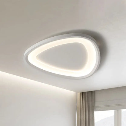 DecorBites™ DecorBites™ Modern Triangle Ceiling Mount Light - 18"/23.5" W - Stylish Metal LED - Flush Lighting - Warm/White - Remote Control - Dimmable
