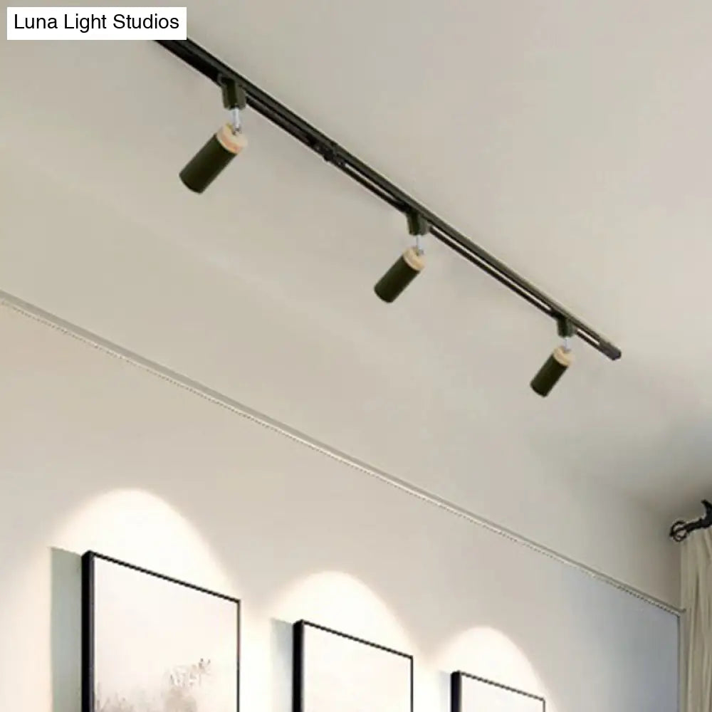 DecorBites™ DecorBites™ Modern Tubular Track Light for Commercial Use - Metal Spotlight with Semi-Mount Ceiling Design