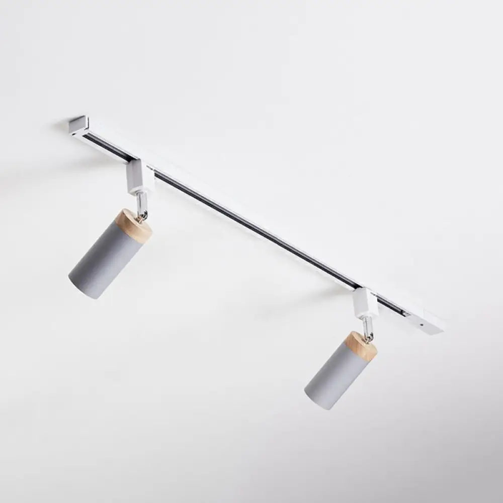 DecorBites™ DecorBites™ Modern Tubular Track Light for Commercial Use - Metal Spotlight with Semi-Mount Ceiling Design