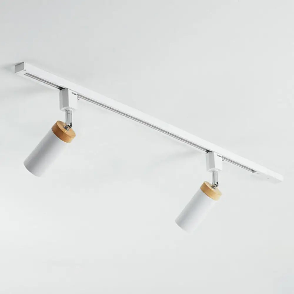 DecorBites™ DecorBites™ Modern Tubular Track Light for Commercial Use - Metal Spotlight with Semi-Mount Ceiling Design