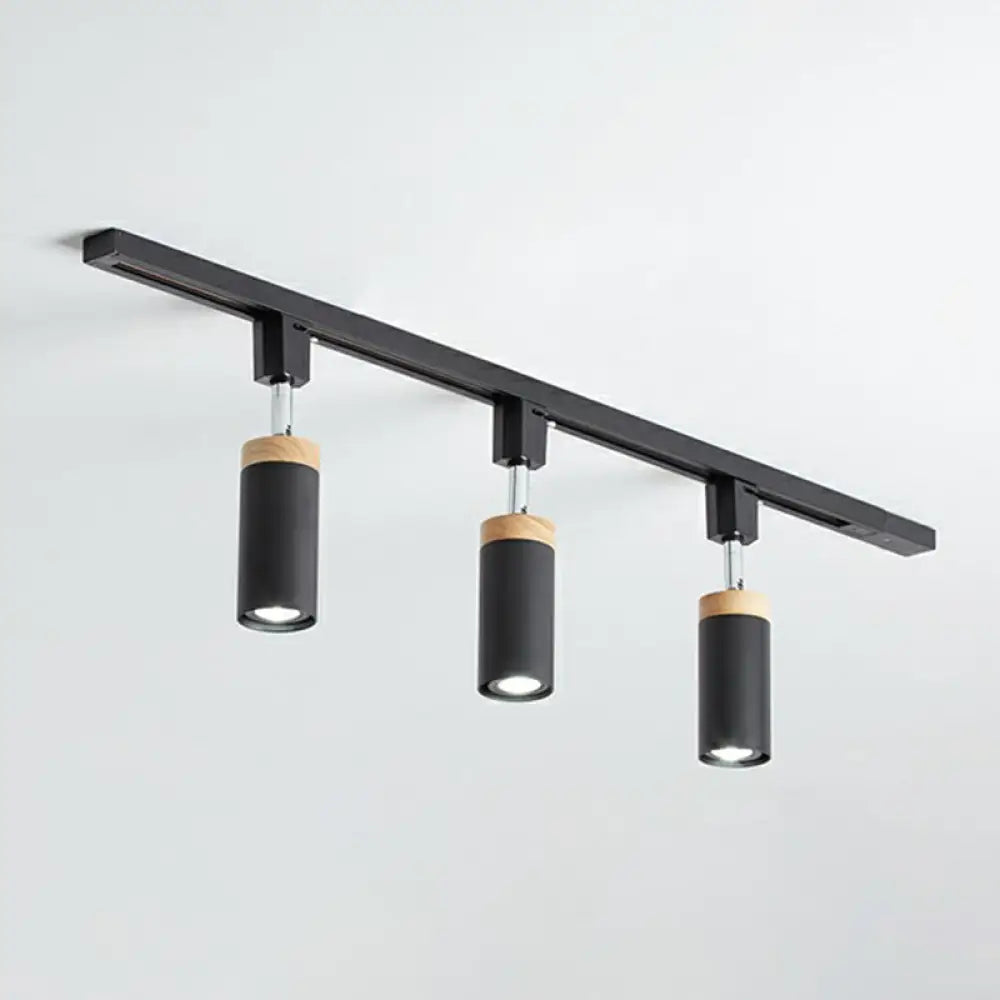 DecorBites™ DecorBites™ Modern Tubular Track Light for Commercial Use - Metal Spotlight with Semi-Mount Ceiling Design
